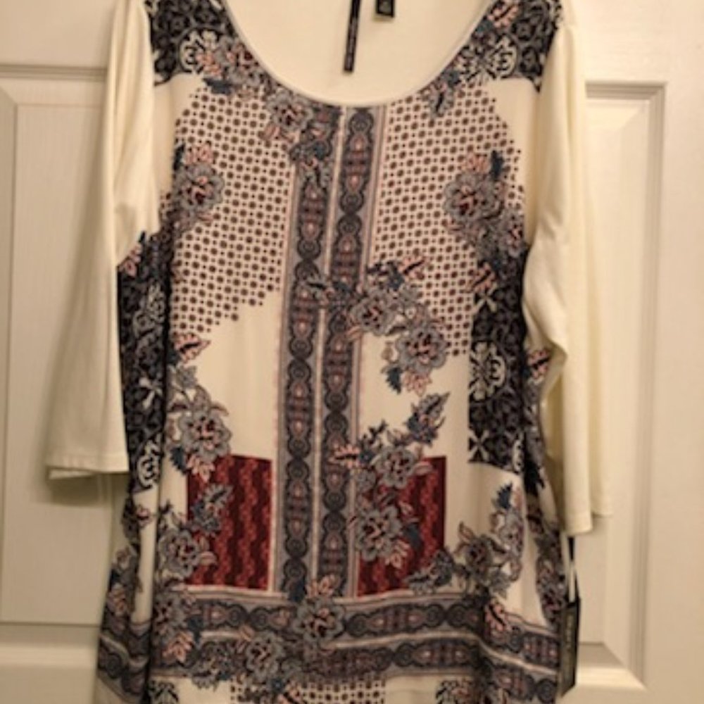 Women's Multi-Pattern Blouse, NWT